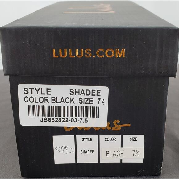 Lulus Velvet Shadee Knot Slide Sandals Black Womens Size 7.5 New - Picture 7 of 8